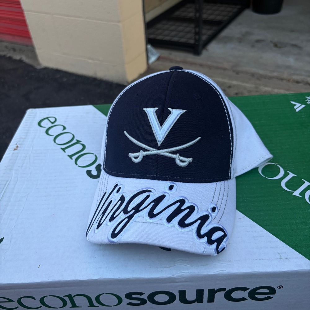 Top of the World Virginia Cavaliers Hat Mens SM White Navy Blue NCAA Cap
